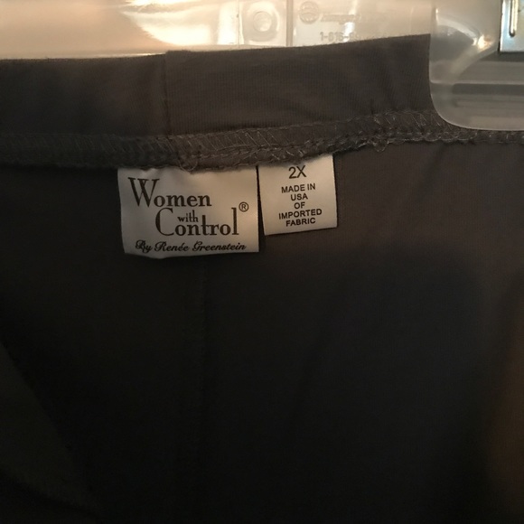 Women's Grey Pants By Women with Control Size 2X - Picture 2 of 2